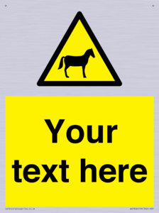 Custom warning horses